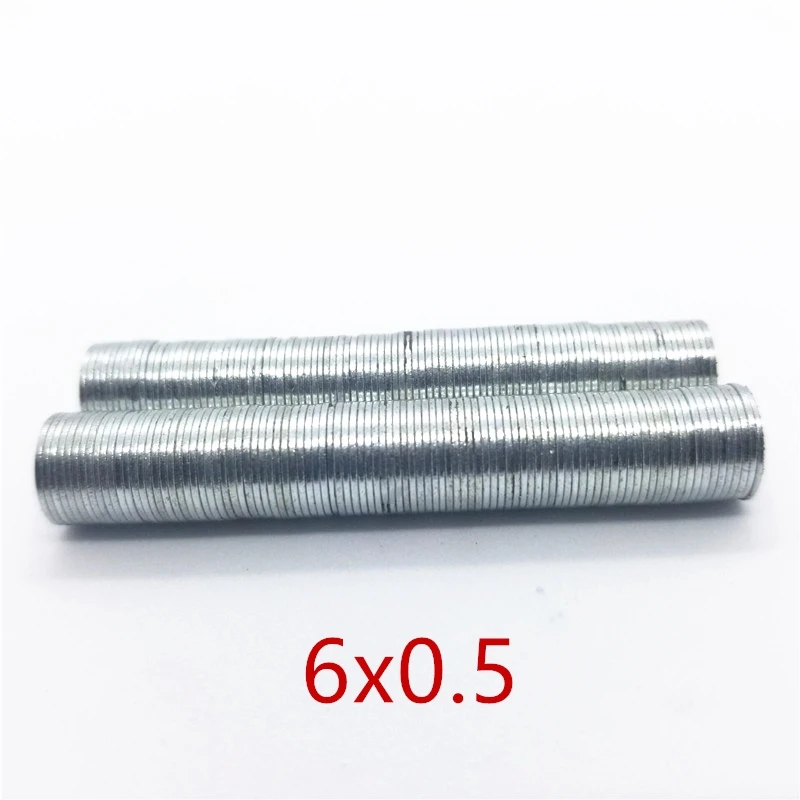 

100PCS Mini Small Magnet 6*0.5mm Strong Round Magnets Dia 6x0.5 mm Neodymium Magnet Rare Earth Magnet Precision Small