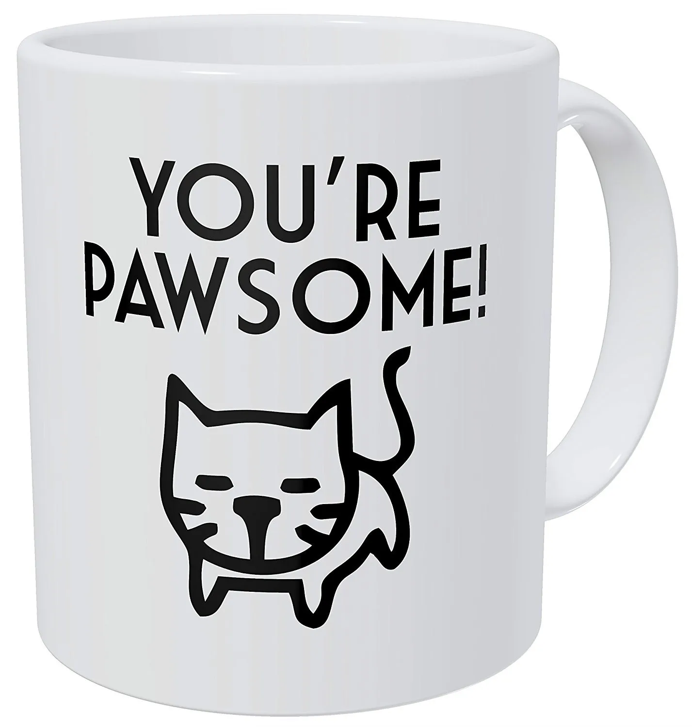 

Cute Cat You're Pawsome Awesome Kitten 11 Ounces Funny Coffee Mug