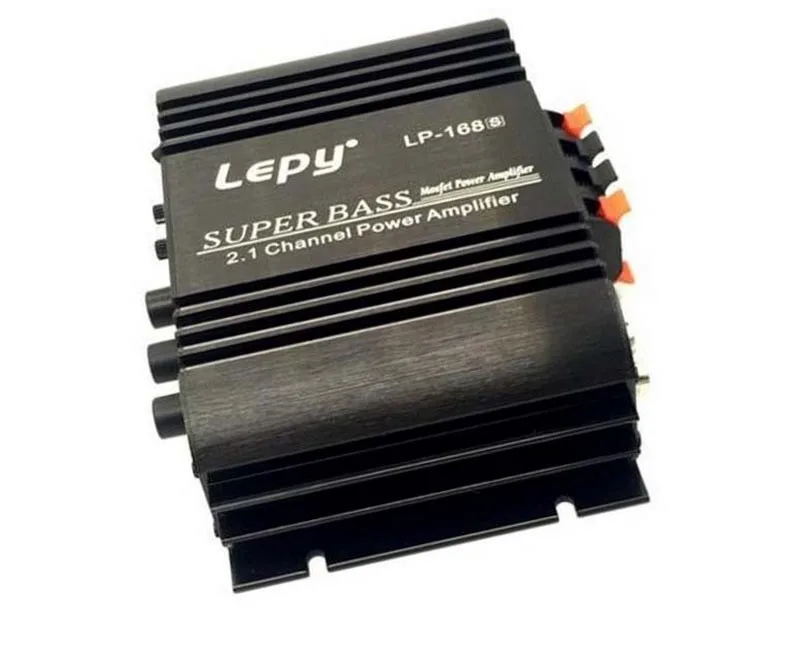 Автомобильный усилитель звука Lepy LP168S 2 1 каналов бас выход HiFi стерео звук мощность