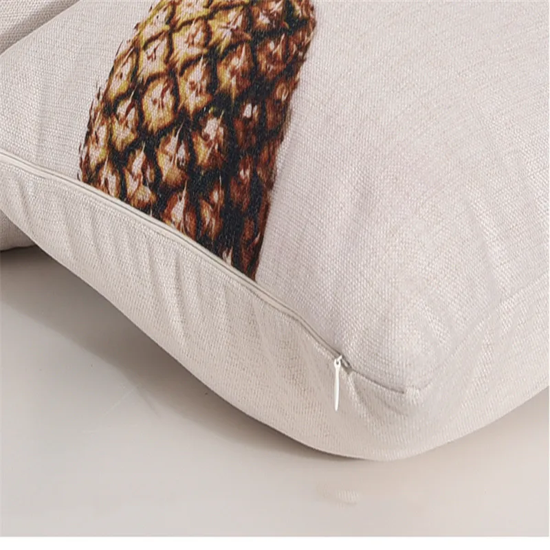 Узкая стильная натуральная растительная кактус ананасы напечатанная наволочка для подушки домашняя декоративная подушка для дивана чехол Almofada Cojines