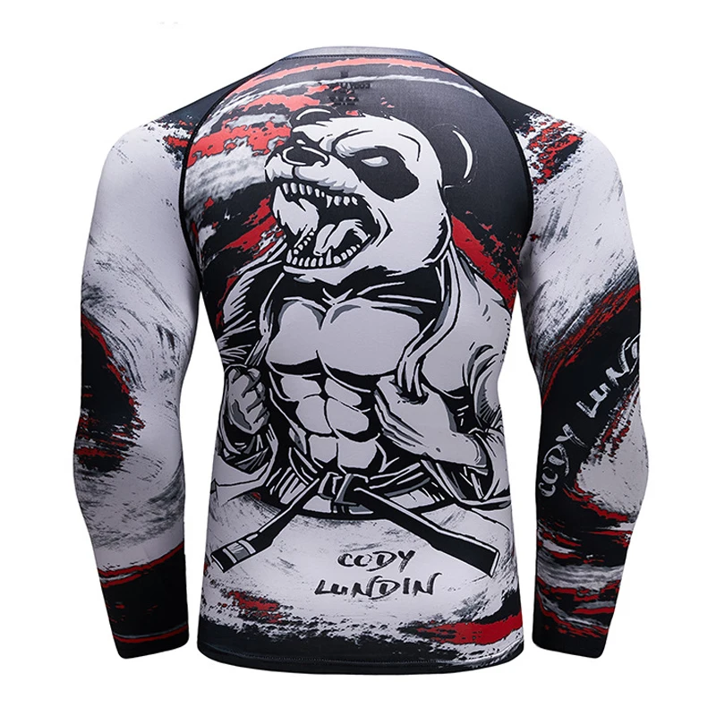 Футболка Rashguard Mma Muay Thai мужская спортивная футболка с длинным рукавом и принтом