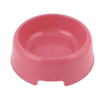 

Plastic Pet Dog Cat Water Food Drink Bowl Dish Feeder, 4-Inch, Pink
