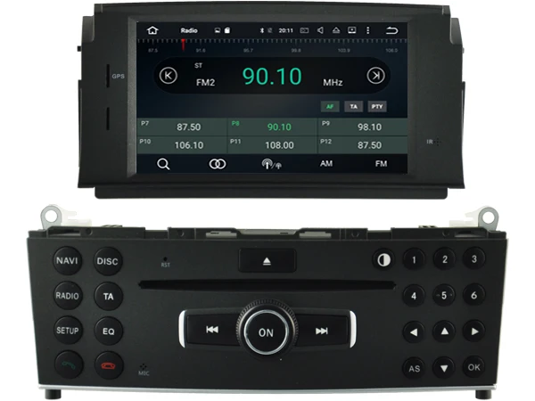 Clearance 4G RAM Octa8-Core Android 8.0 CAR DVD player FOR BENZ C CLASS W204 2007 2008 2009 2010 2011 car audio gps Multimedia navigation 1