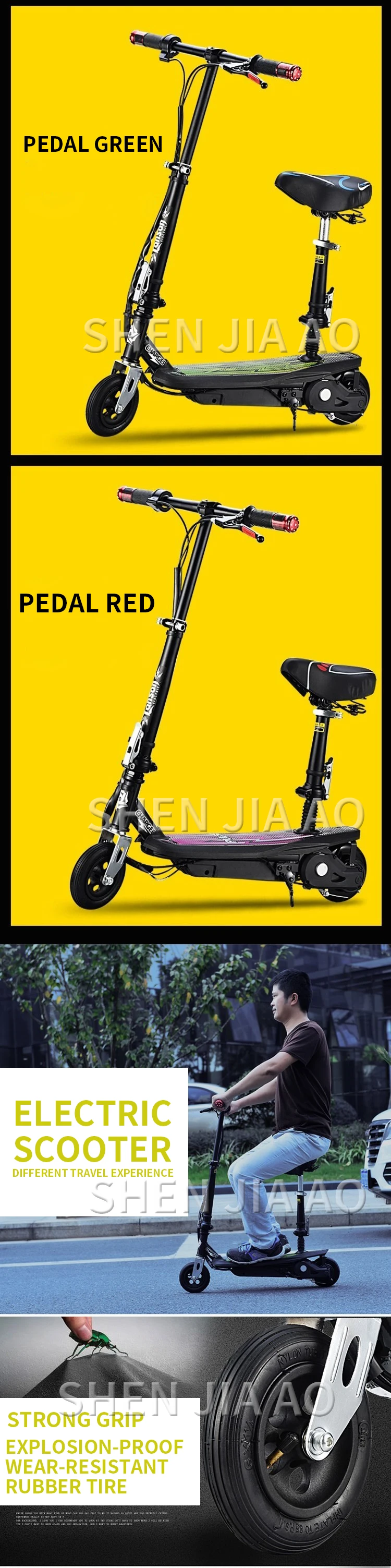 Top Fashion technology electric scooter / small folding electric scooter / mini / single / ultra light portable / charging scooter 4