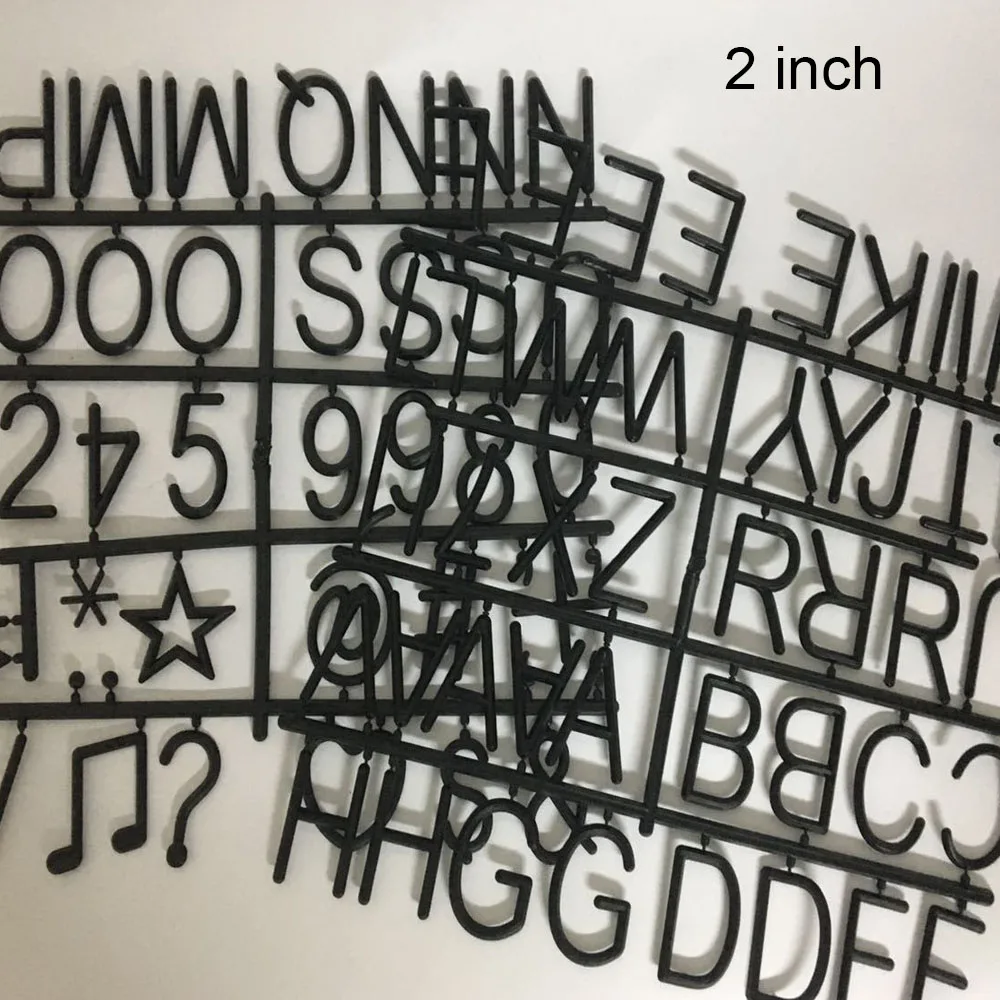 2 sign letters inch big 2 black for letter size letters felt plastic of board