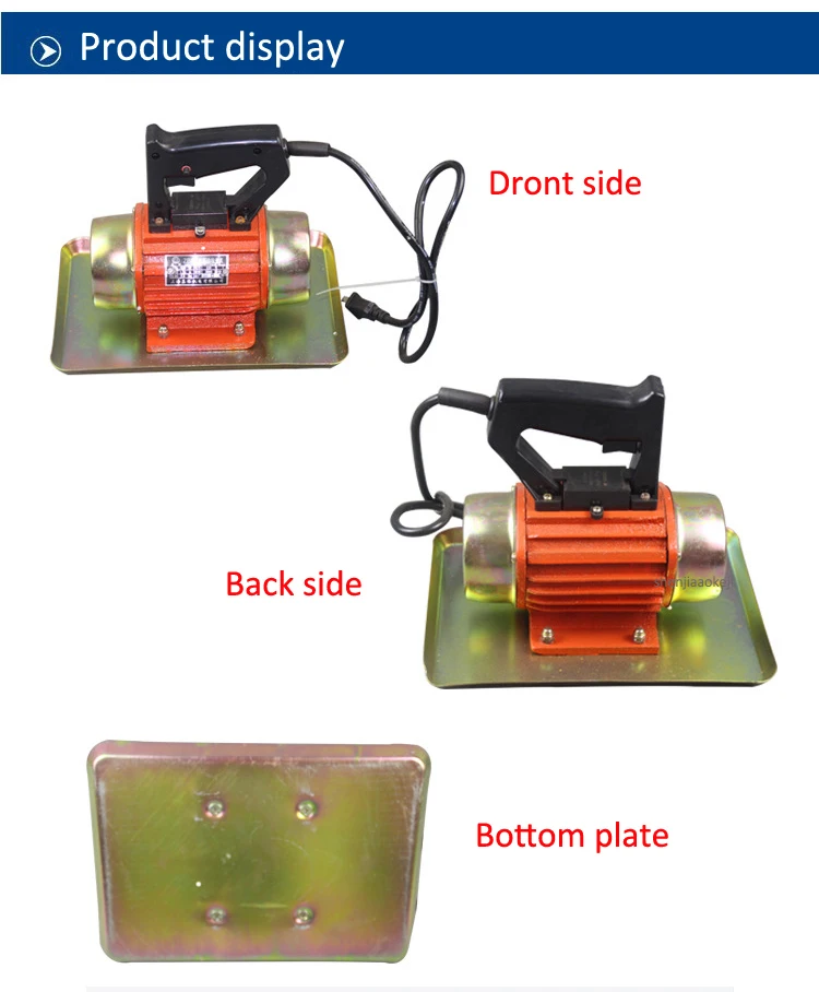 ZB-5 Многофункциональный однофазный плоский бетон вибрационное сито движения бетон вибрации портативный шпель цементный вибратор 220 В 1 шт