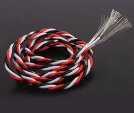 

DIY Futaba Color 22# 22AWG Servo Extension Cable/ Twisted Wire 1M without Connector