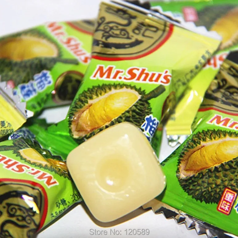 100g Durian Snoep, originele Smaak Durian Hard Candy, Chinese Fruit Sweets, Snack Voedsel in