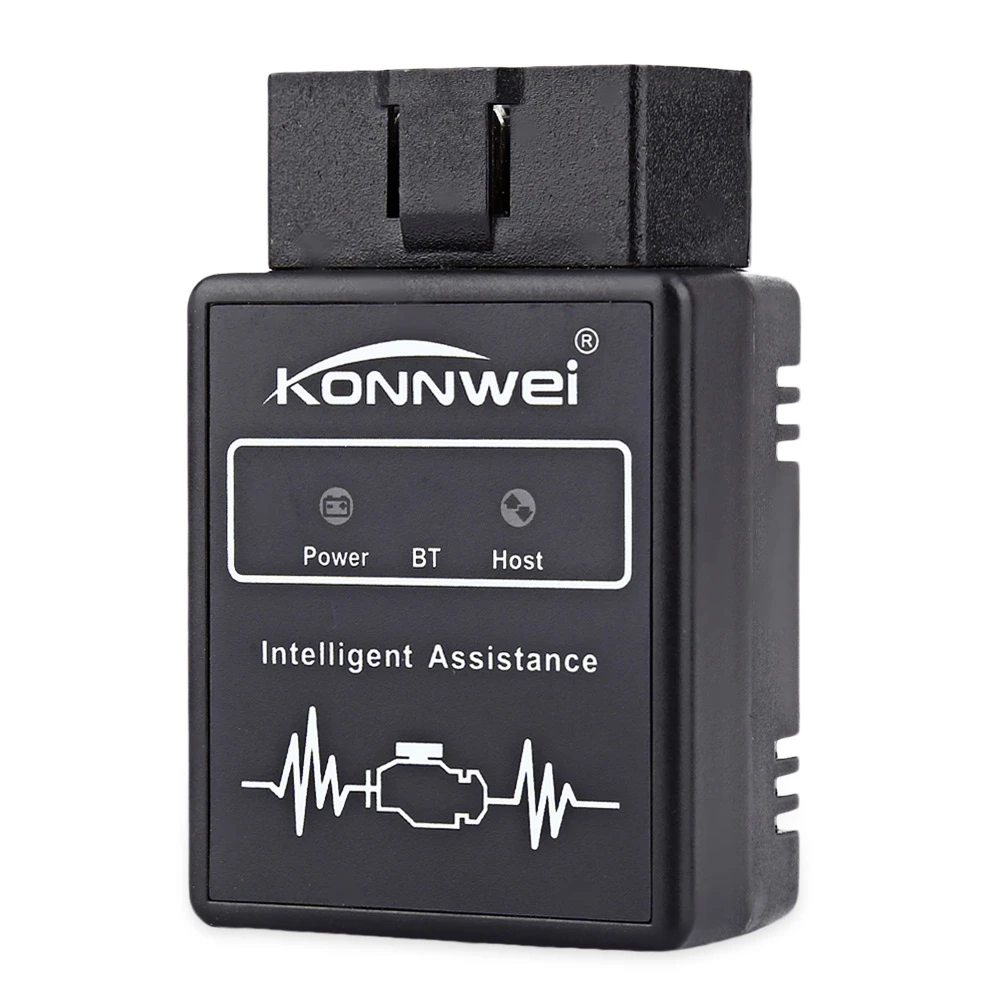 Best Konnwei KW912 Bluetooth OBD2 Auto Scanner Adapter Scan Tool Error Diagnostic Tester Suitable For All OBD2 Compliant Vehicles
