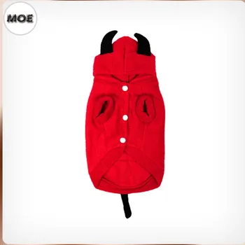 

2017 Winter Dog Jumpsuit Small Devil Christmas Costumes Jacket With Hat