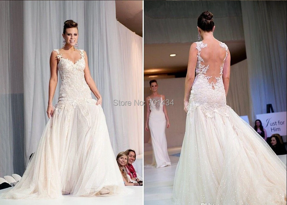 Runway Designer Sequin Wedding Dresses Bridal Gown Backless Runway Designer Sequin Wedding Dresses Bridal Gown Backless Sweetheart Vestido Noiva Tulle Customized Y Dress Bride In From Weddings