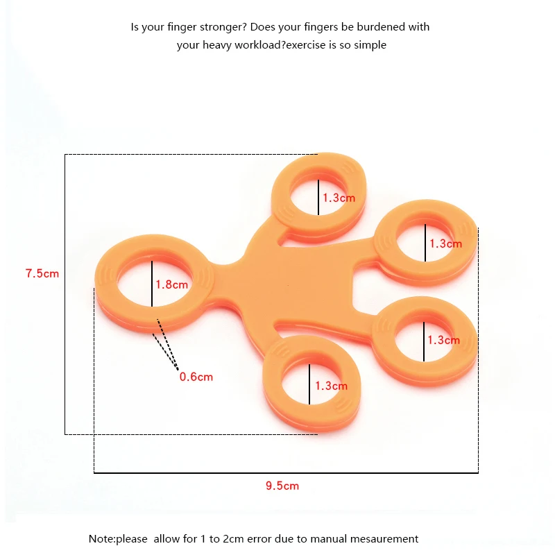 Палец рукоятка Силиконовое кольцо захват Усилитель тренажер Сопротивление Группа фитнес экспандер Носилки 3 уровня