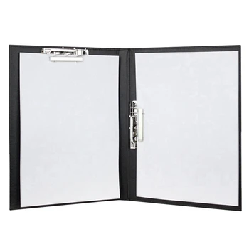 

A4 File Folder Loose-Leaf Organizer Clipboard Metal Spring Action Clamp Binder Business Office Conference Documents Refillable