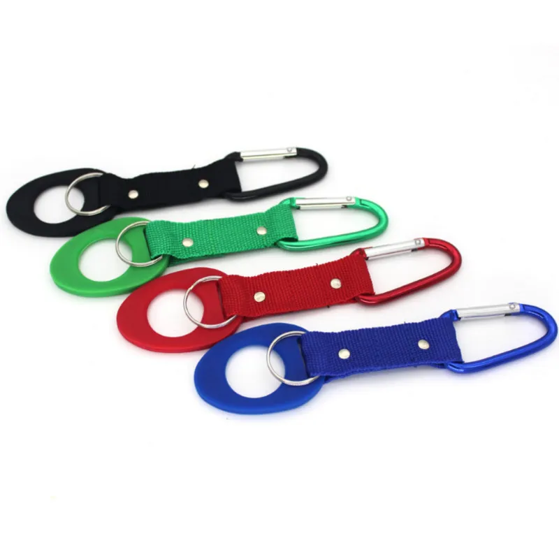 

1 PCS Water Bottles Hang Buckle Aluminum Silicone Buckle Hook Drink Holder Travel Accessories