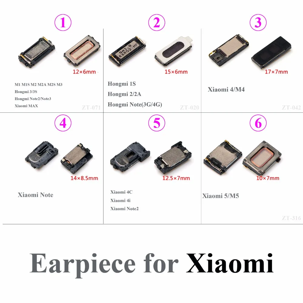 

ChengHaoRan Earpiece Speaker for Xiaomi Xiao mi 1 1S 2 2S 2A 3 4 4C 4I 5 note note2,Redmi 1S 2A 3 3s note1s note2 note3G note4G