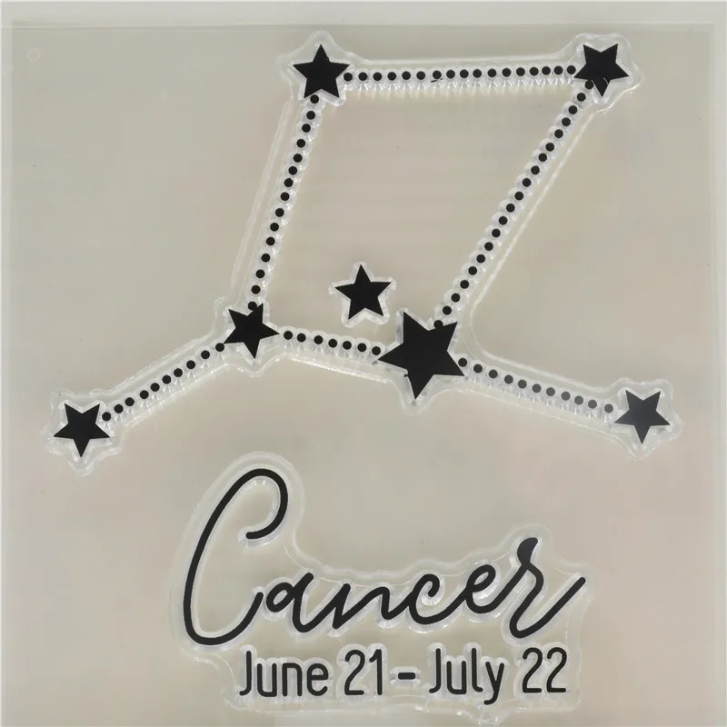 

Constellations Cancer Transparent Clear Silicone Stamp/Seal for DIY scrapbooking/photo album Decorative clear stamp sheets
