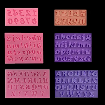 

3D Alphanumeric Symbols Silicone Chocolate Mold Cake Decoration Flip Sugar Tools Silicone Kitchen Cake Bakeware Diy Tools