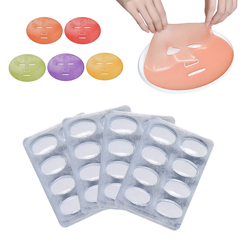 

32pcs DIY Hydrogel Face Mask Moisturizing Collagen Skin Care Vegetable Fruit Modeling Mask for Masks Machine