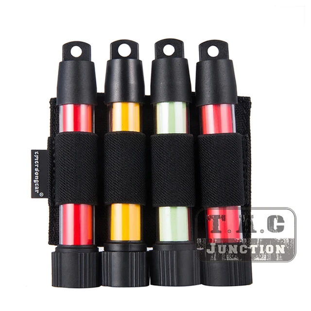 emerson tactical military molle belt glowing light stick pouch