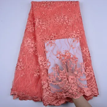 

2018 High Quality Embroidery Tulle Lace African Laces Fabric For Wedding African French Net Lace Fabric A1309