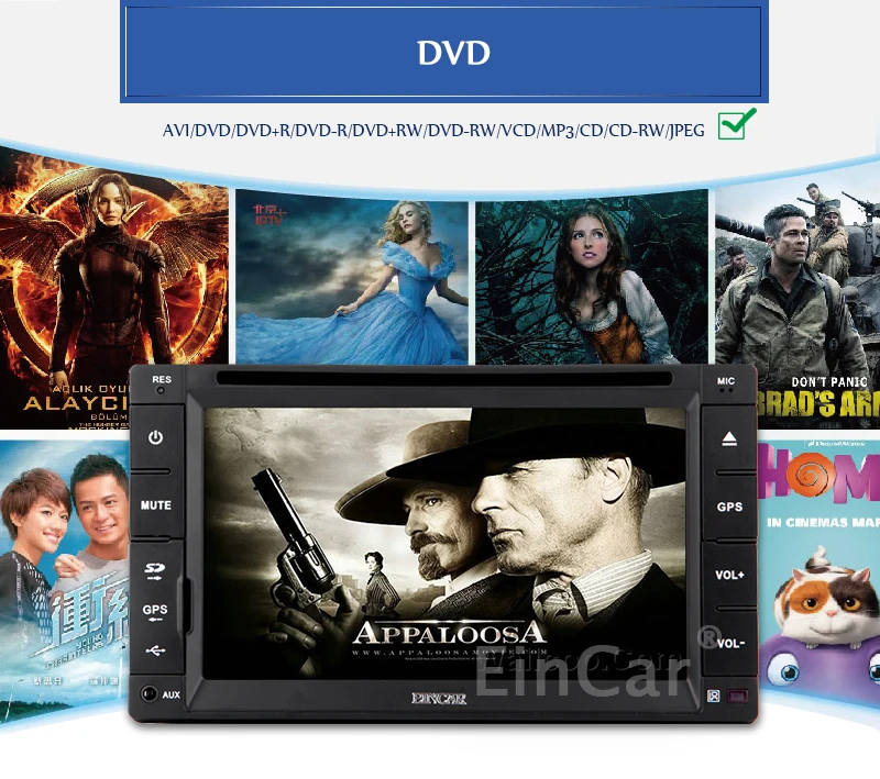 Flash Deal Head Unit GPS Car DVD Player Accessory Movie Receiver Touchscreen Map Autoradio Stereo Auto Radio Capacitive Sub USB 6