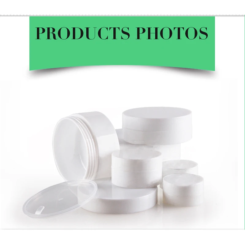3g-5g-10g-30g-50g-100g-10pcs-Portable-White-Plastic-Jar-Mask-Cream-Jars-With-Depressed (4)