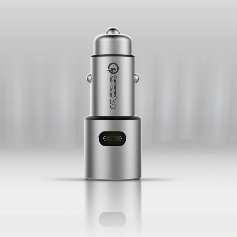 Автомобильное зарядное устройство Xiaomi металлическое двойное USB умное