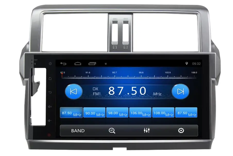 Best 2018 10.2"Android 7.0 ! Car DVD PC Multimedia DVD Player GPS Navi Stereo Radio Fit Toyota Prado 2014 2015 2016 2017 2018 19 WIFI 1