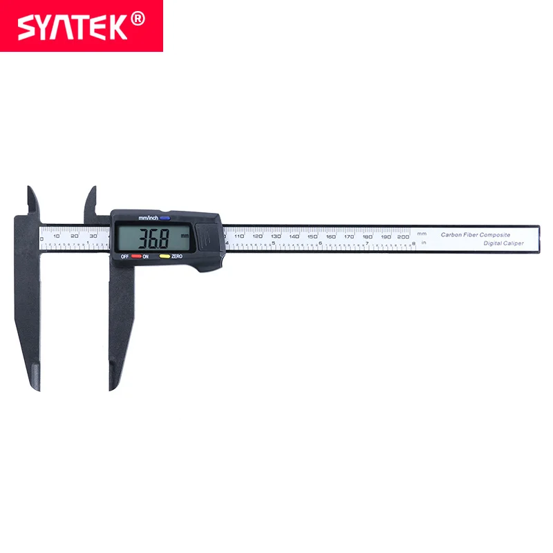 Syntek штангенциркуль дюймов 4 &quot6" 8 &quot12" метрические 100 150 200 300 мм мягкое