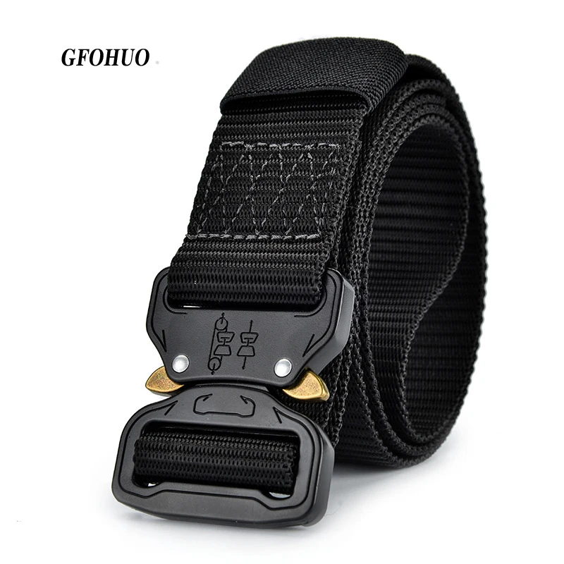 Men Army Tactical Belts Special Forces Swat Military Equipment Army Belt Soldier Combat Strap Waistband