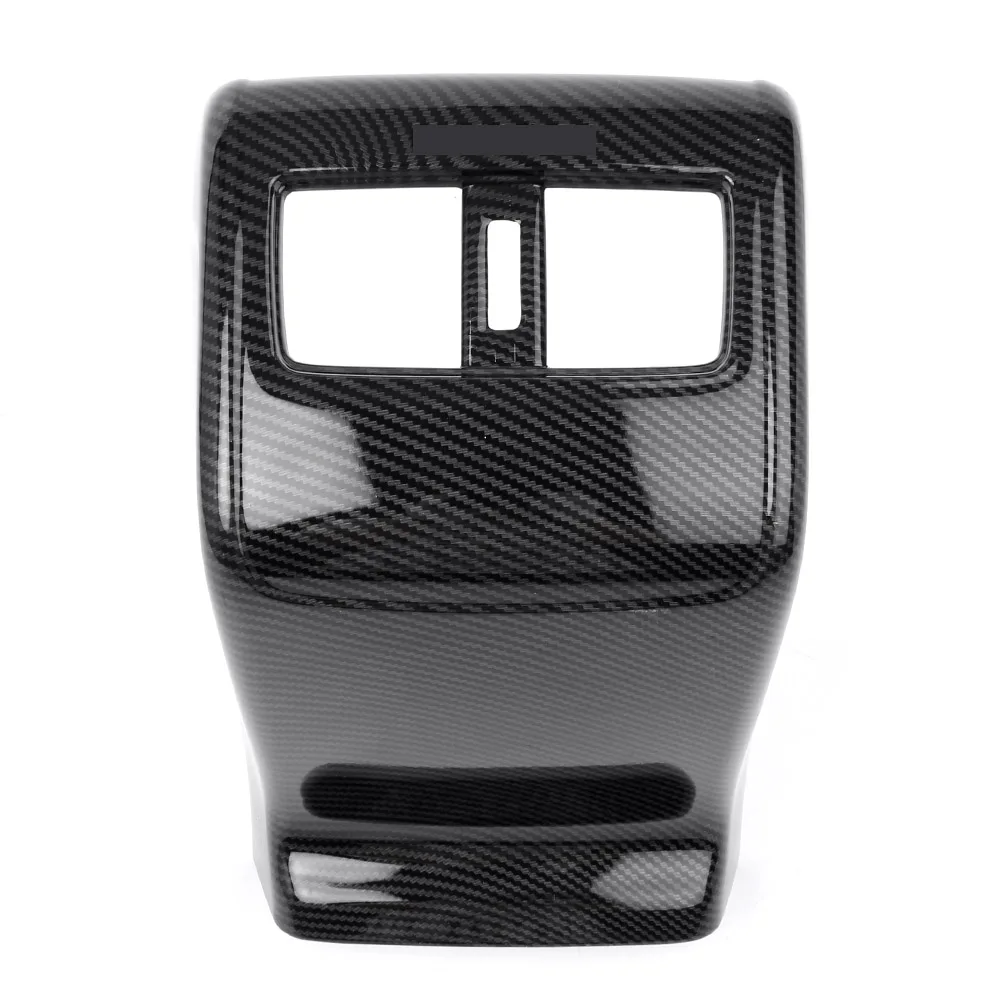 Ceny Z tyłu podłokietnik ze schowkiem odpowietrznik wykończenie wylotu dla Honda Accord 2018 2019 kolor włókna węglowego styl