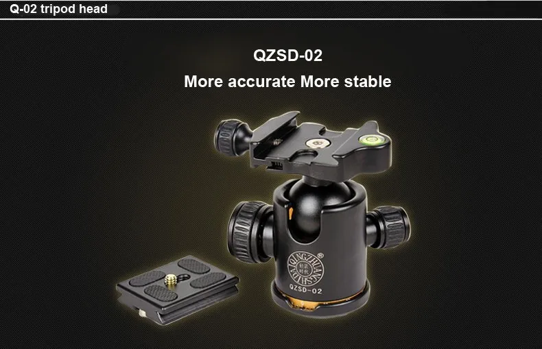 QZSD Q999C Профессиональный штатив из углеродного волокна монопод шаровая Головка для DSLR камеры/портативная камера стенд/лучше, чем Q999