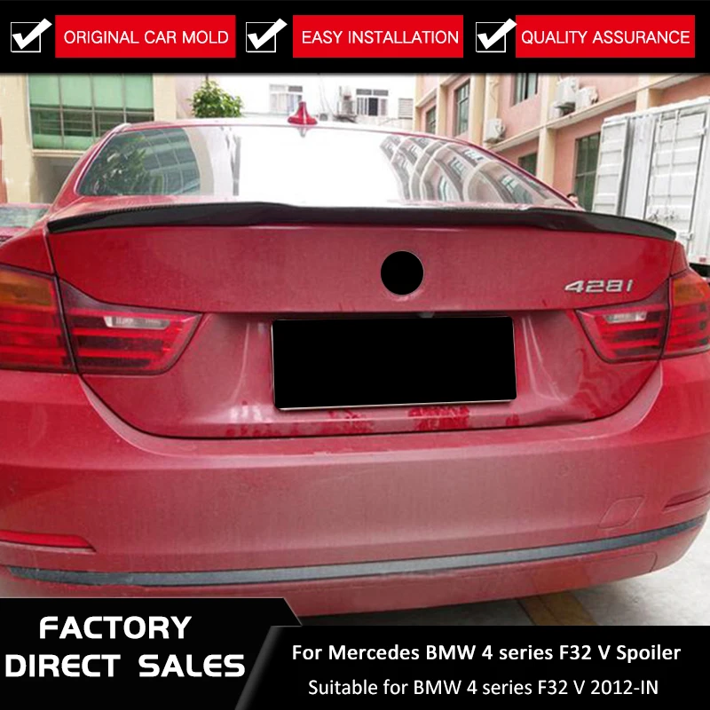 

V Stil for BMW F32 Spoiler Carbon Faser Material 4 Serie Coupe F32 V Carbon Spoiler carbon 2012-IN