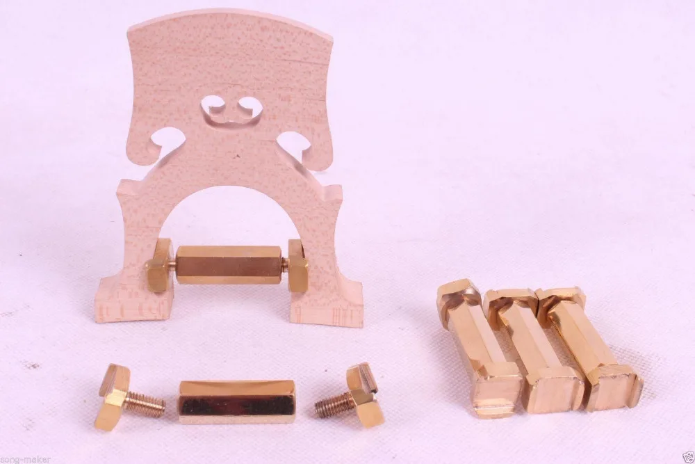 5 set Cello Bridge repair tools, Cello bridge, Bridge pillar, Brass photo