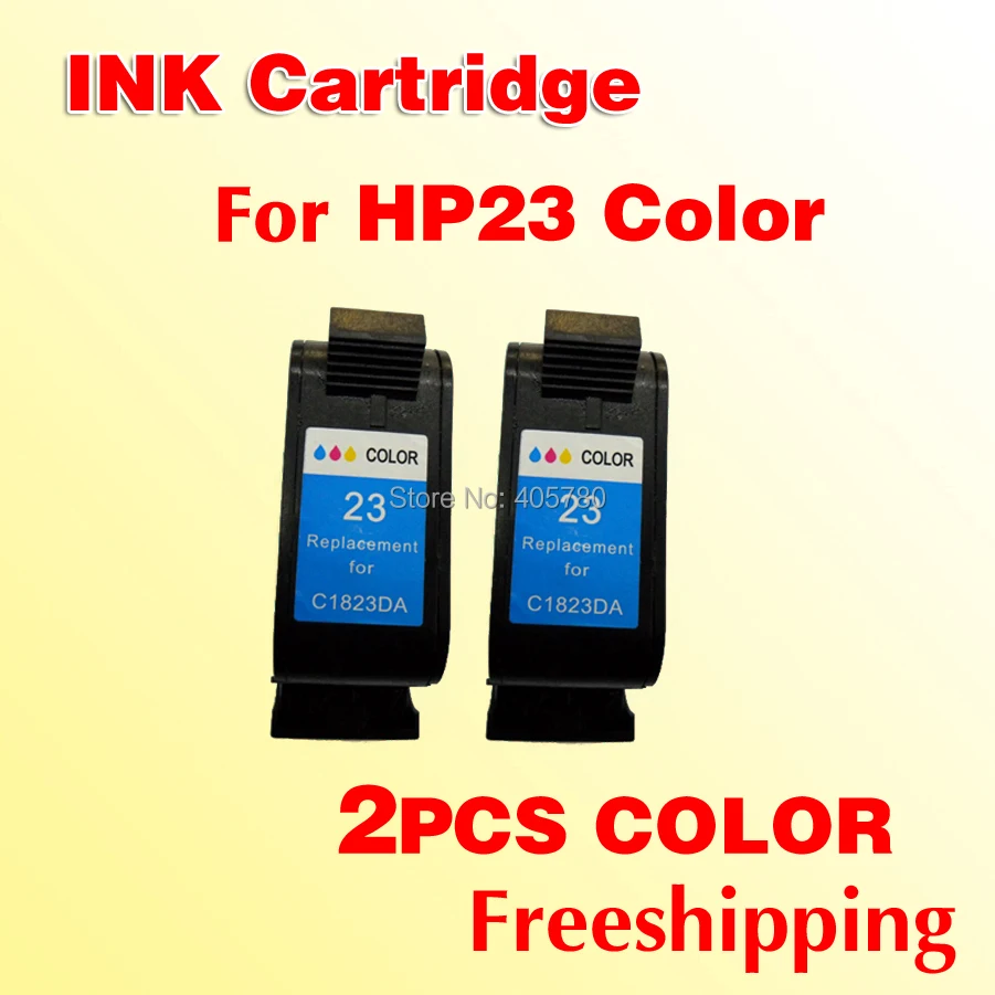 

2x color ink cartridges use for hp23 for hp 23 C1823DDeskJet 710C 712C 720C 722C 810C 812C 815C 830C 832C 880C 895C 895Cxi