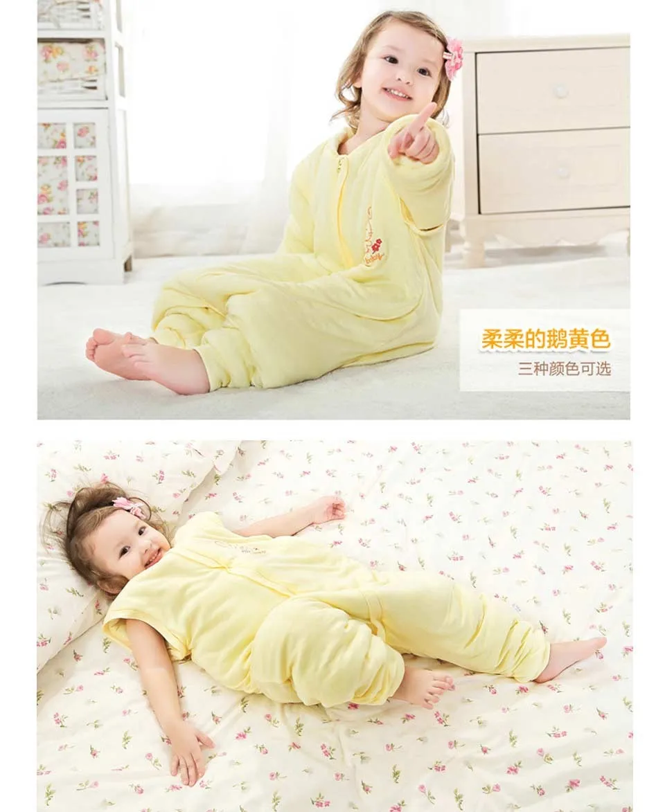 SMDPPWDBB хлопковый теплый спальный мешок для малышей, детское одеяло, детское одеяло для сна, цельная Пижама
