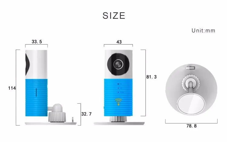  Wireless Baby Monitor 720P Intelligent Night Vision Two-way Intercom 32G Storage Support IOS Androi