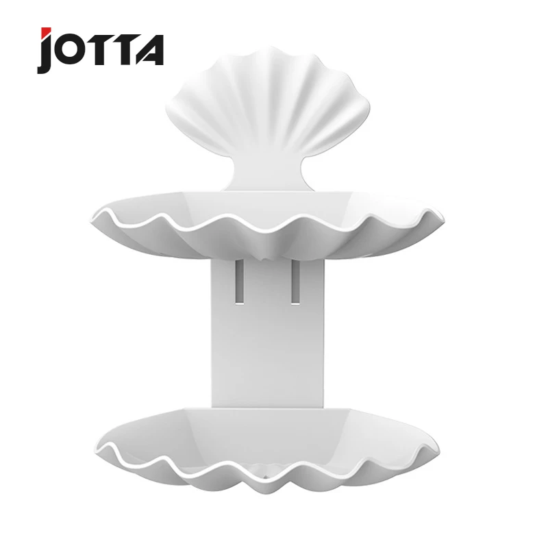 Creative asphalt soap box without perforation double bathroom toilet personality portable shell double soap shelving