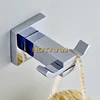 Robe Hook,Clothes Hook,Stainless Steel Construction with Chrome FInish,Square Bathroom hook Bathroom Accessories,YT-11302 ► Photo 2/6