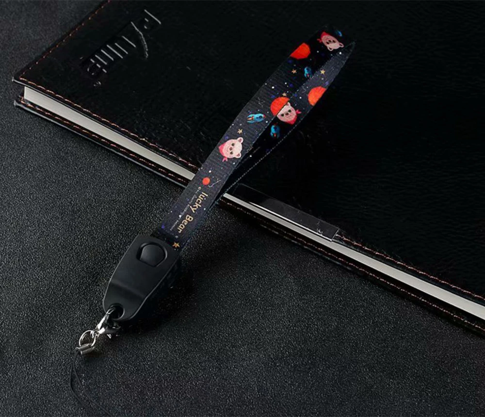 Ascromy Mobile Phone Lanyard Neck Wrist Strap USB Cable For iPhone X 7 8 Plus 6 6S 5 Type C Micro USB Cellphone Cartoon Lanyards Accessories (9)