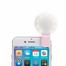 Newest Mini selfie portable flash LED light photo camera light ring For Phone Lens For Samsung S5 S6 S7 S7 S8 edge Note 4 5
