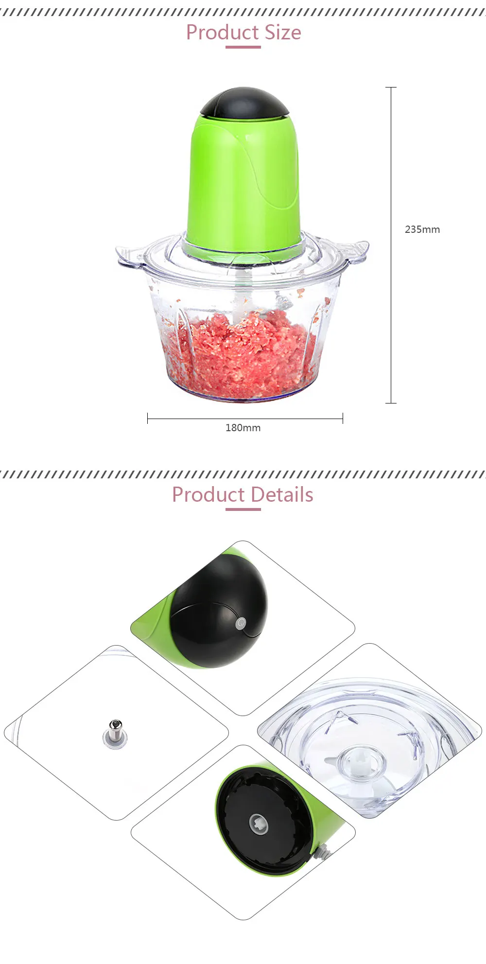 Multifunctional Electric Food Processor Meat Grinder