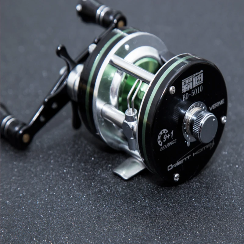 

Super Power Fishing Reels Trolling Reel 9+1BB Full Metal Fishing Tackle Wheel Double Carbon Brake System Left/Right Lure Reel