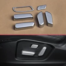 Матовый хром, регулировка внутреннего сиденья автомобиля, регулировка крышки переключателя, комплекты для Mazda CX-5 KF CX5 2nd, накладка, аксессуары