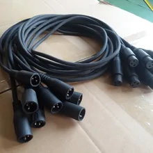 10 шт./лот 10 м Длина сигнальный кабель dmx три ядра кабель светодиодный Par свет движущаяся голова свет dmx сценическое освещение