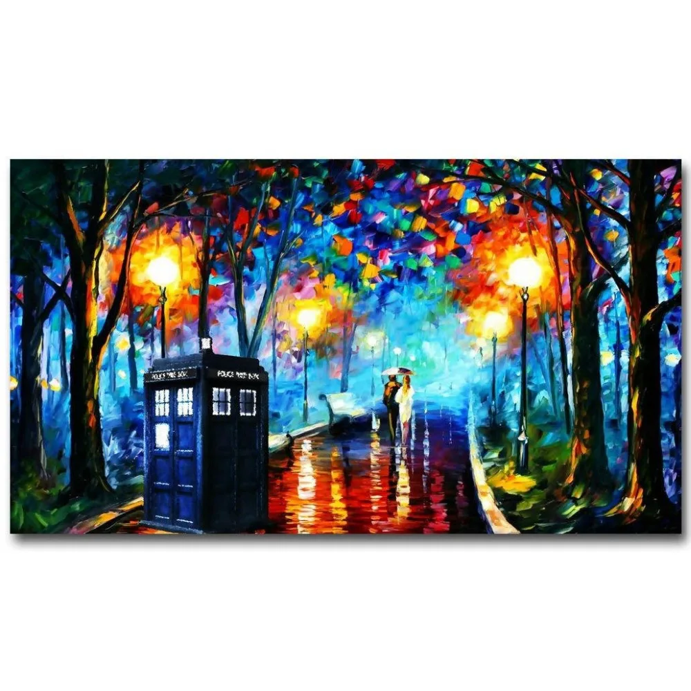 

0550A DOCTOR WHO DW TV Series-Wall Sticker Silk Poster Light Canvas Decoration