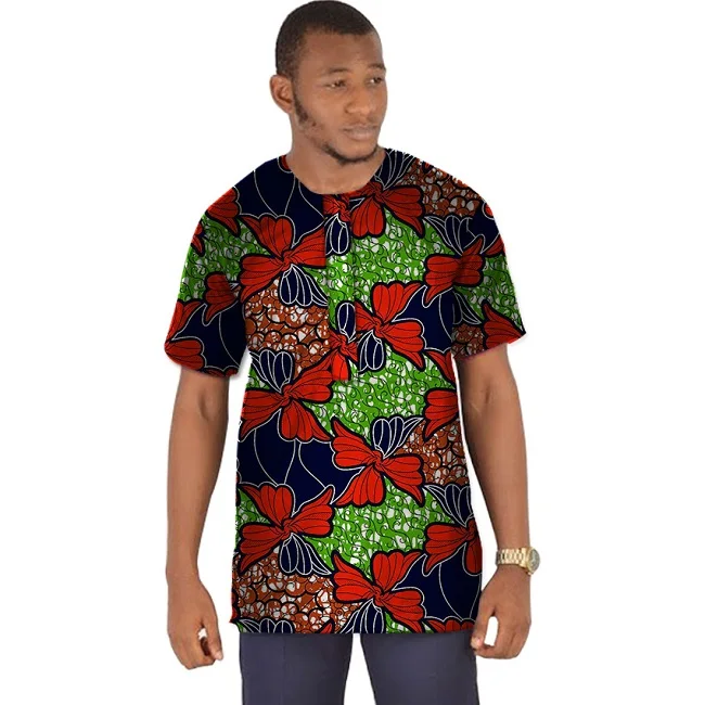 Dashiki Men Dress Tees African Clothes Fashion Print Short Sleeve Tops Man T shirt Africa Style Design Dance Festive Costume |