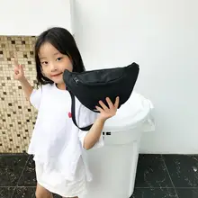 Нейлон Малый Поясные сумки детские для маленьких девочек на Молнии Поясная Сумка мини плеча Crossbody Для женщин груди сумка Деньги кошелек поясная