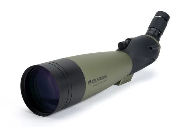 Cheap New CE ULTIMA 22-66x Zoom 100mm 45 Degree Viewing Angle Refractor Spotting Scope Multi-Coated optics Waterproof #52252