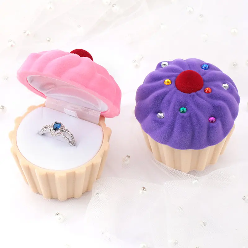 Funny Gift Case Cupcake Shaped Box For Small Jewelry